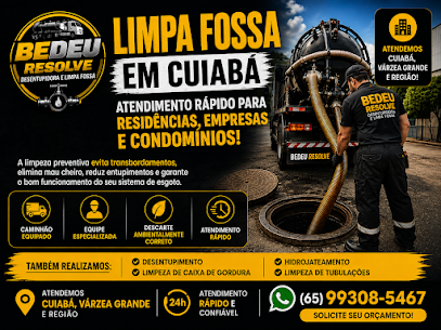 Bedeu Resolve: serviço de limpa fossa com caminhão equipado